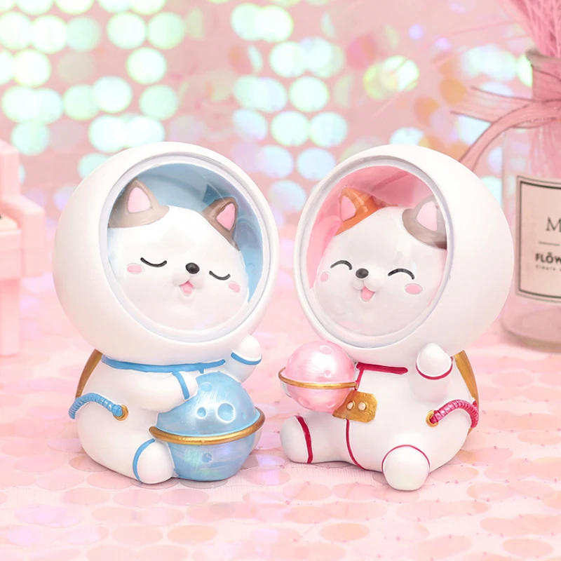 Космическая кошка копилка Детская украшение для комнаты домашнее коробка