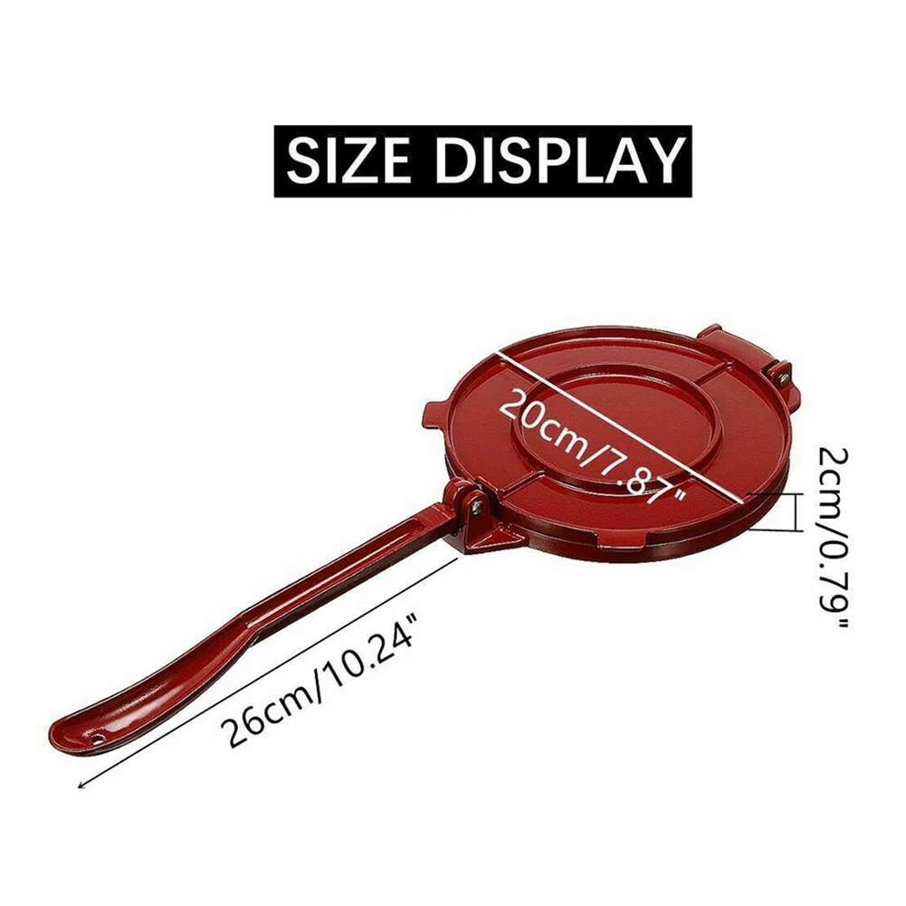 

Flour Dough Corn Baking Tools Tortilla Press Maker Foldable DIY Kitchen Aluminum for Household Kitchen Convenient Part