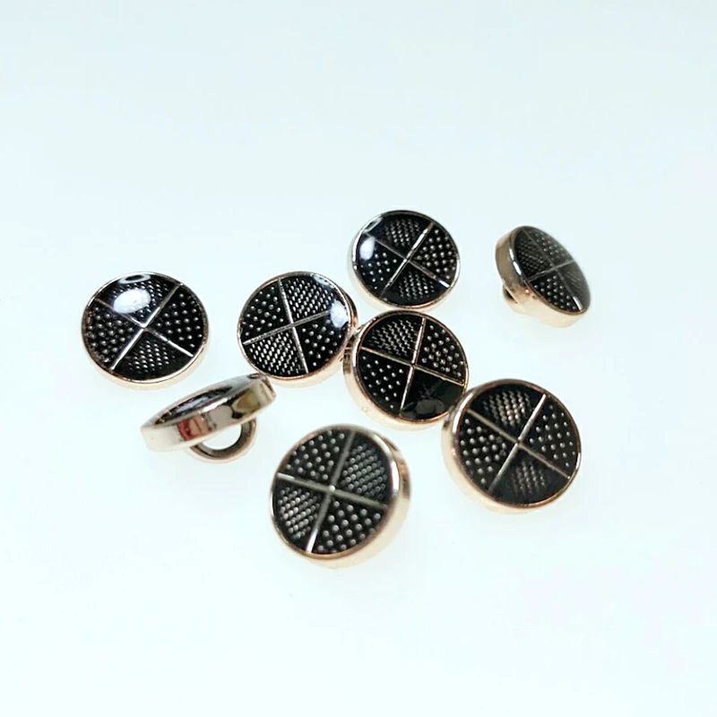 HL Set of 30/50/150pcs 11mm Dripping Oil Shank Plating Buttons for DIY Apparel Sewing, Shirt Buttons image 5