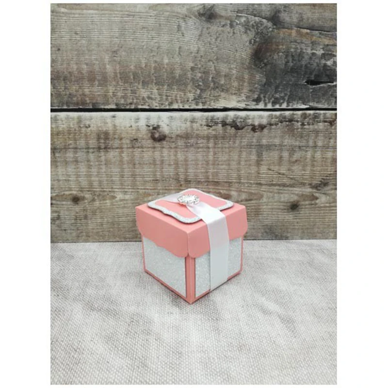 Изысканный подарок/коробка для колец металлические пресс-формы складной