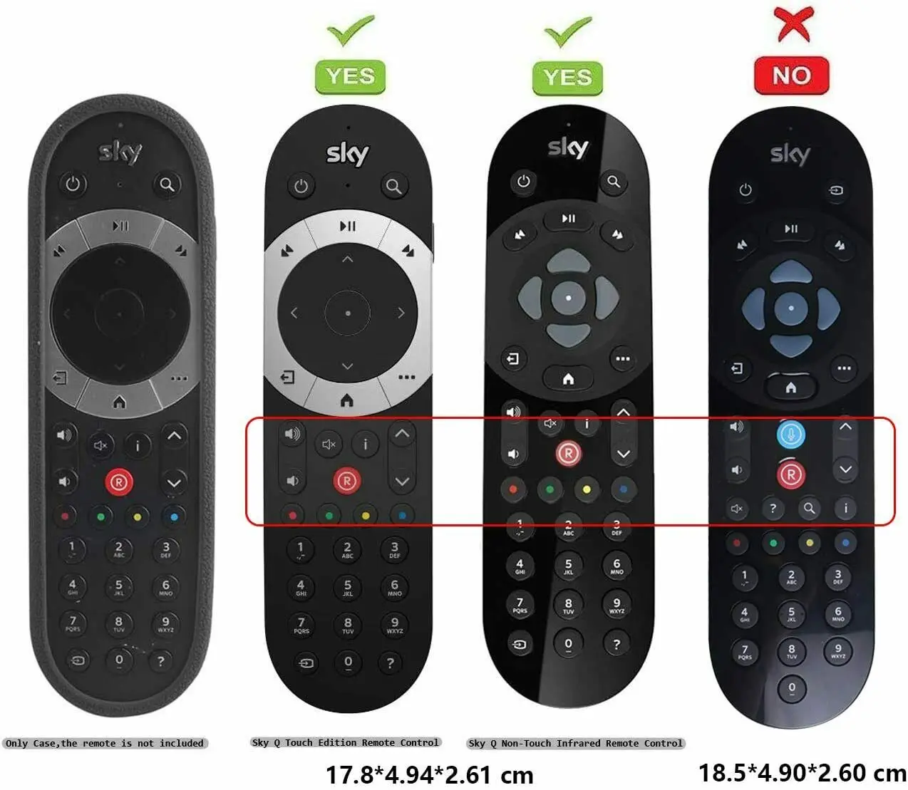 Защитный ударопрочный чехол SKY Q с дистанционным управлением для телефона Touch и