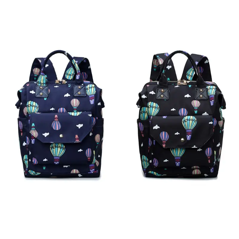 

Multifunctional Air Balloon Print Mummy Diaper Bag Large Capacity Maternity Backpack Travel Handbag for Baby Care