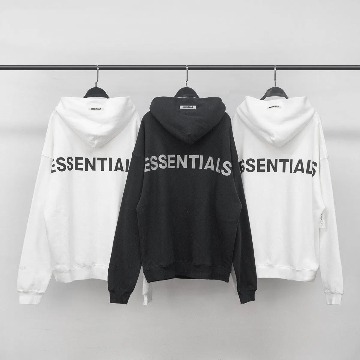 

Men's Reflective Hoodies Essentials Pullover Male Sweatshirt Oversized High Quality Clothing Fashion High Street Couple Pack