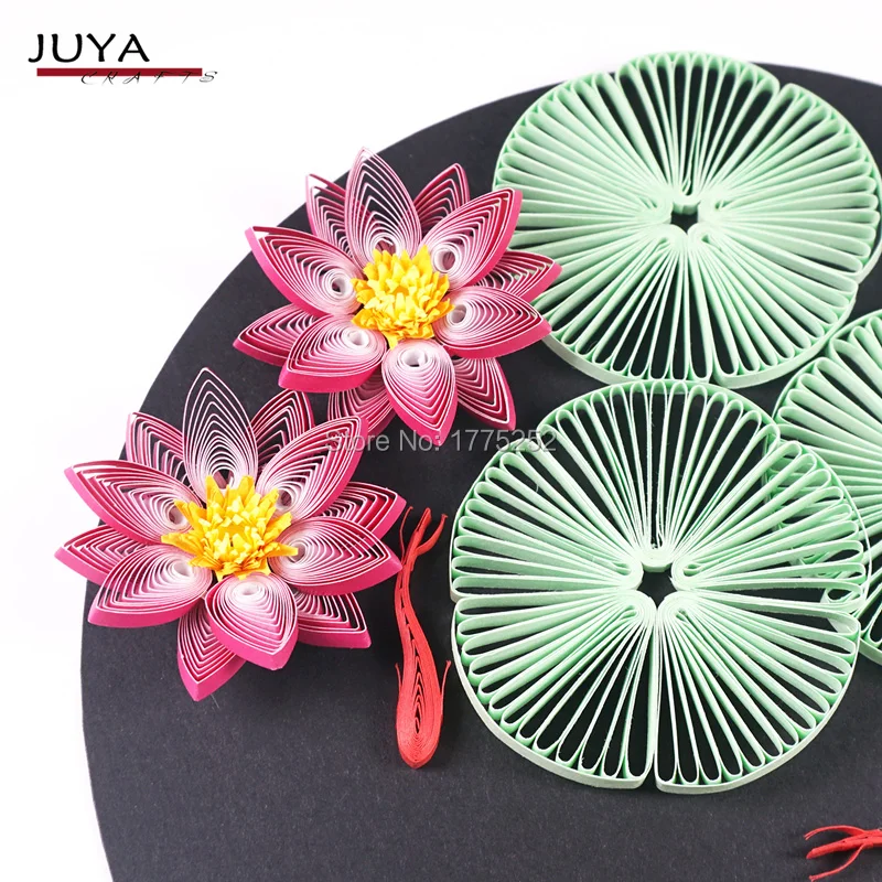 JUYA Gradient Paper Quilling Strips, 10 Colors, 390mm Length, 4 Width Options, QP388, White to Dark Color Transition image 6