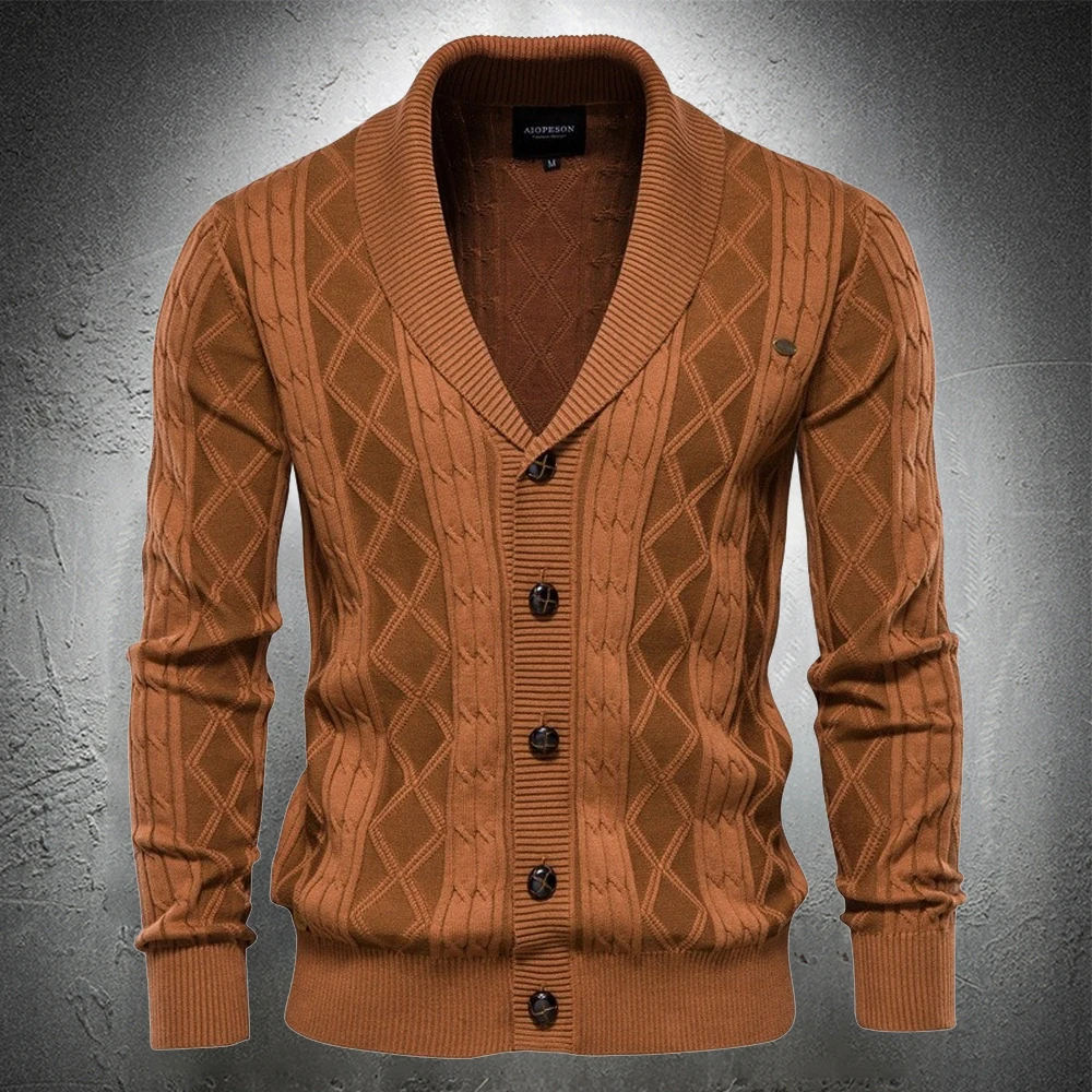 

_ 2021 Мужской трикотажный свитер в винтажном стиле, пальто, осенне-зимняя одежда, мужская уличная одежда высокого качества