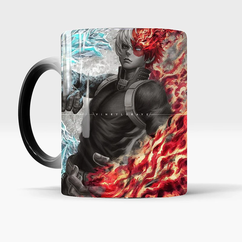 1 шт. новинка волшебная кружка 350 мл My Hero Academy меняющая цвет для кофе молока чая