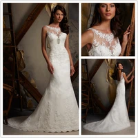 new design backless elegant sheath high beaded whiteivory lace appliques bridal gown 2018 wedding dresses vestido de noiva