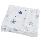 Одеяло для пеленания из бамбукового волокна, для новорожденных, 120*120 см