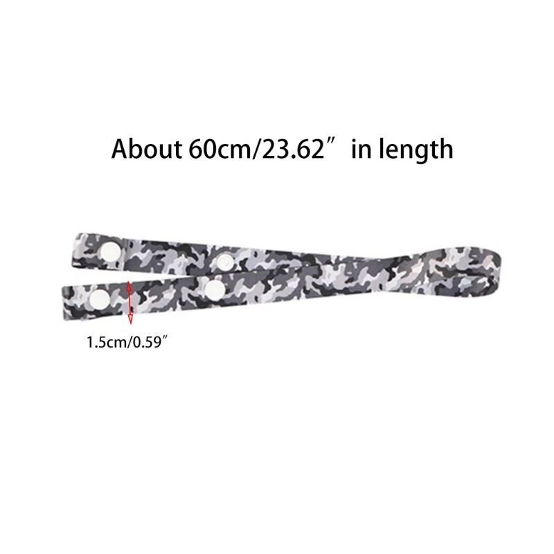 10 шт. маска для лица ветрозащитный ремешок с кнопками леопардовая Камуфляжная