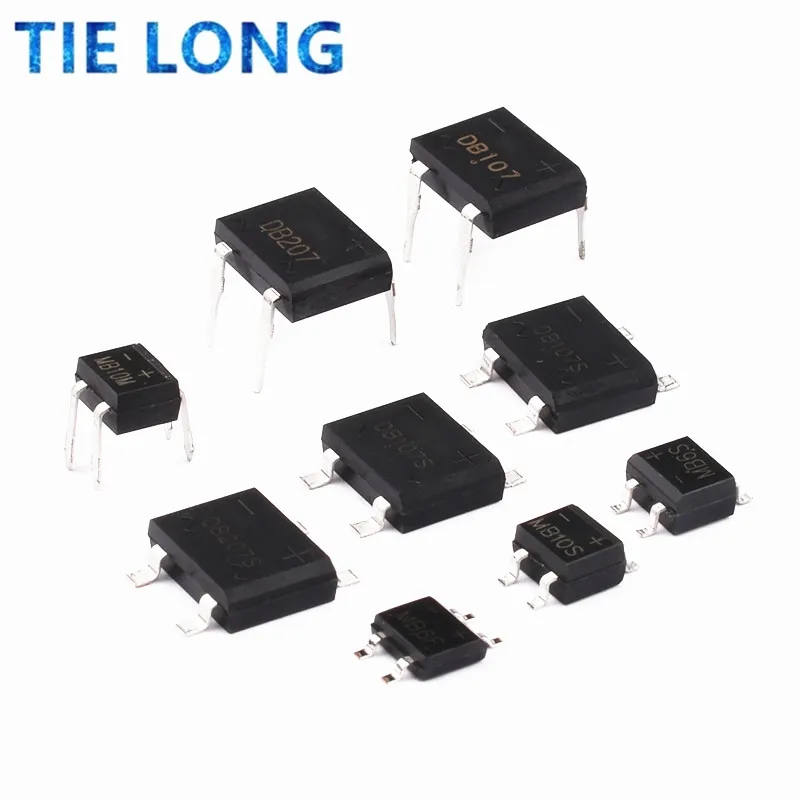 

20PCS MB6F MB6S MB8F MB8S MB10F MB10S ABS6 ABS8 ABS10 ABS210 DB104S DB105S DB106S DB107S DB157S DB207S Rectifier Bridge Stack