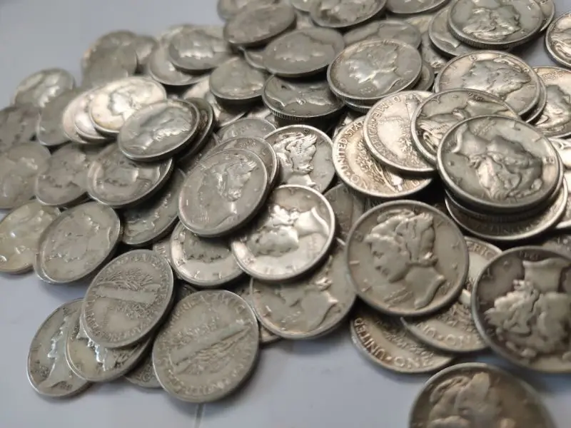 Us Silver Coin 10 Cents Old 100% Real Original Coins Collectible 1pcs | Дом и сад
