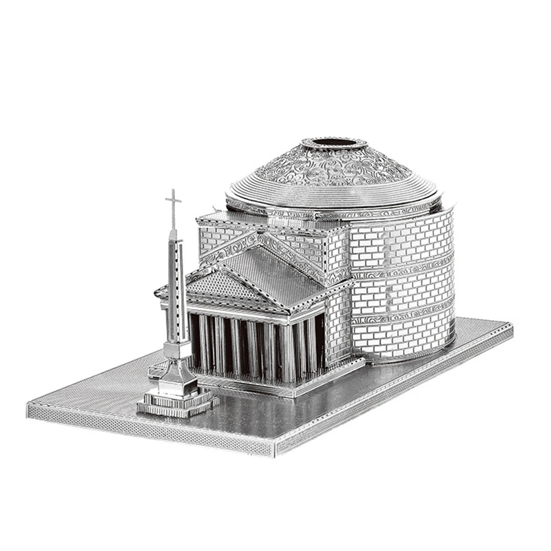 Architecture 3D Metal Puzzles World Famous Building Cathedral Tower Garden Bridge Jigsaw Construction Handmade Manual Gift Toys | Игрушки и