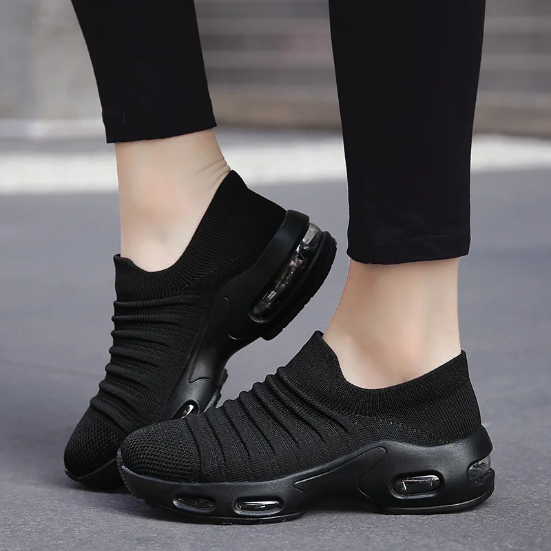 

Women Sneakers Fashion Breathable Mesh Casual Shoes Platform Sneakers Men Platform Slip-On Sneakers Walking Running Shoes