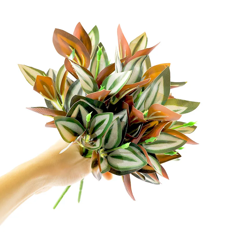 

4pcs/lot water grass Plastic leaves Artificial Plants Greenery fake Grass Silk flower Plant Table Garden Wedding Home Decoration