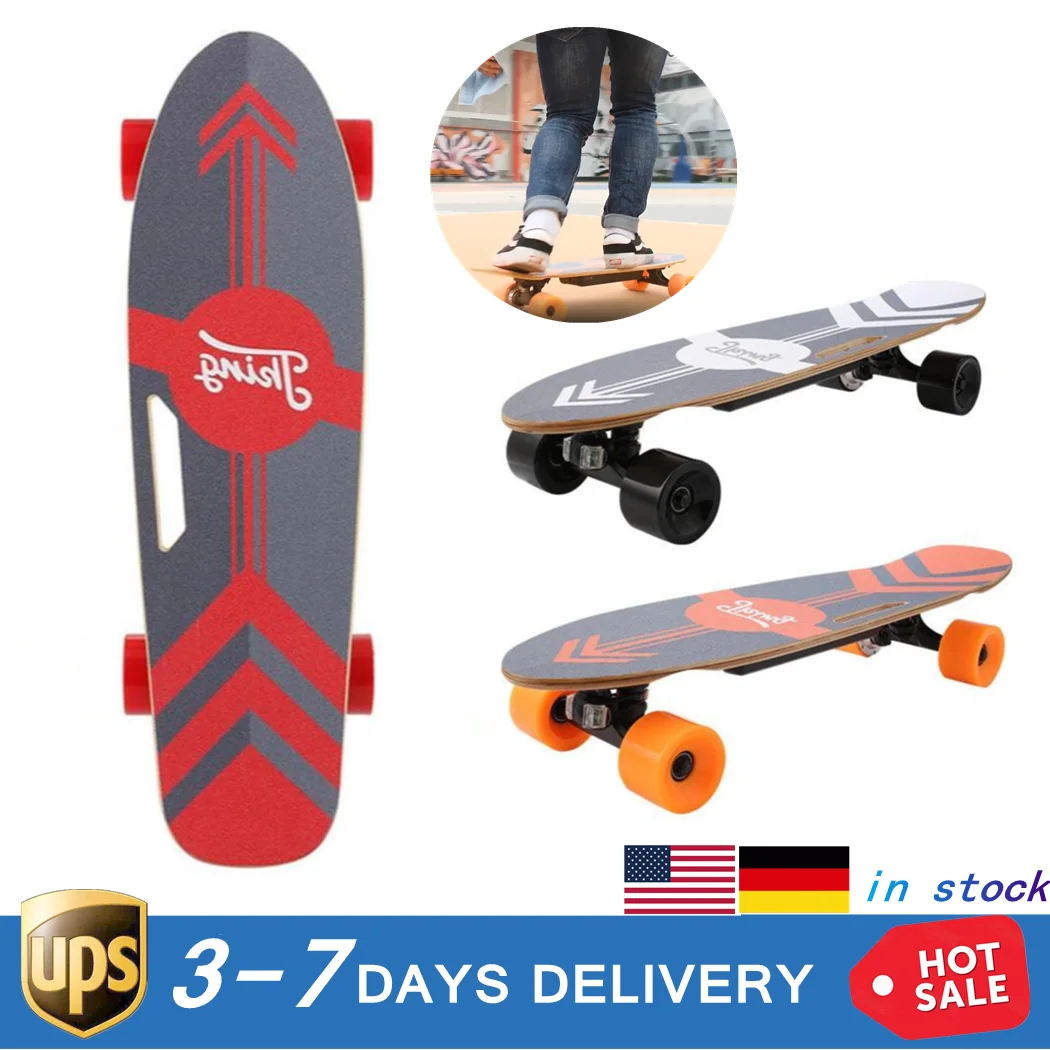 

350W 70x22x14cm 3-Speed Electric Skateboard Lithium Battery Powered with Remote Controller