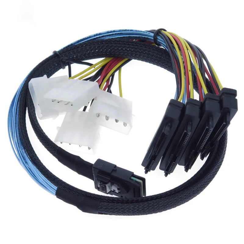 Mini SAS 36P SFF-8087 To 4 * SFF-8482 SAS29 кабель для конверсии | Компьютеры и офис