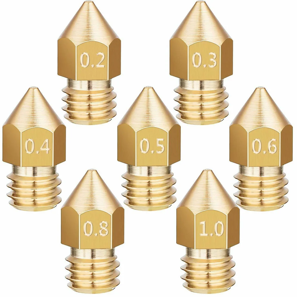 

Сопла экструдеры MK8 0,2/0,3/0,4/0,5/0,6/0,8/1,0 мм, 24 шт.