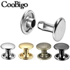 Круглые заклепки, металлические заклепки для кожаной сумки, ремня, обуви, домашних животных, украшение на воротник, 7x8 мм, 100 комплектов