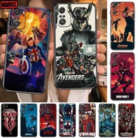 comic superhero phone case for xiaomi redmi 11 lite pro ultra 10 9 8 mix 4 fold 10t black cover silicone back prett
