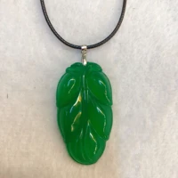 traditional handicraft carving natural agate chalcedony jade pendant lucky top quality necklace fine jewelry