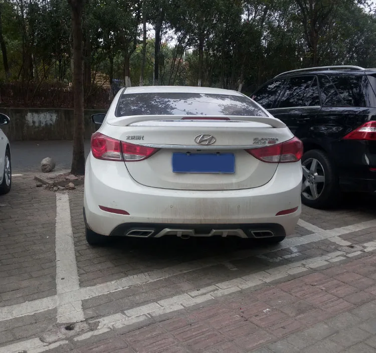 Спойлер для Hyundai Elantra с светильник Кой из АБС-материала праймер заднего крыла
