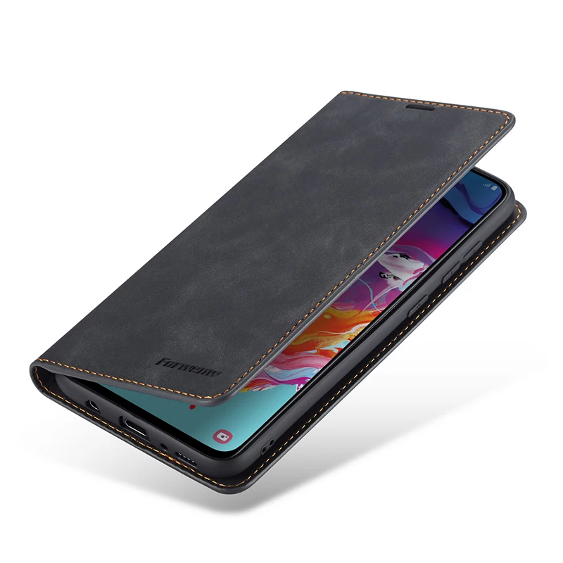 Чехол-книжка для samsung Galaxy note10 plus s10 s9 s 8 9 a51 a71 a10 a20 a30 a40 a50 a70 a30s кожаный | Мобильные