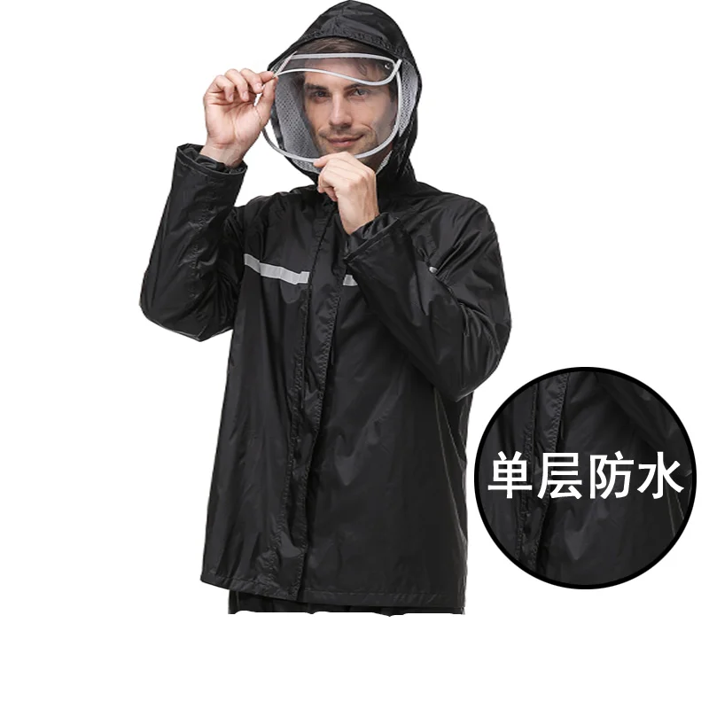 Cycling Hiking Mens Sports Suits Inpermeable Overalls Raincoat Pants Suit Motorcycle Waterproof Yagmurluk Erkek Rain Gear BE50rc