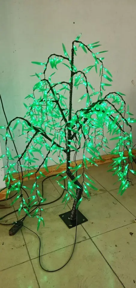 Светодиодный светильник Willow Tree 945 шт. светодиодный s лампы 1,8 м/6 футов зеленый цвет непромокаемый открытый праздник Рождество Дом Сад деко