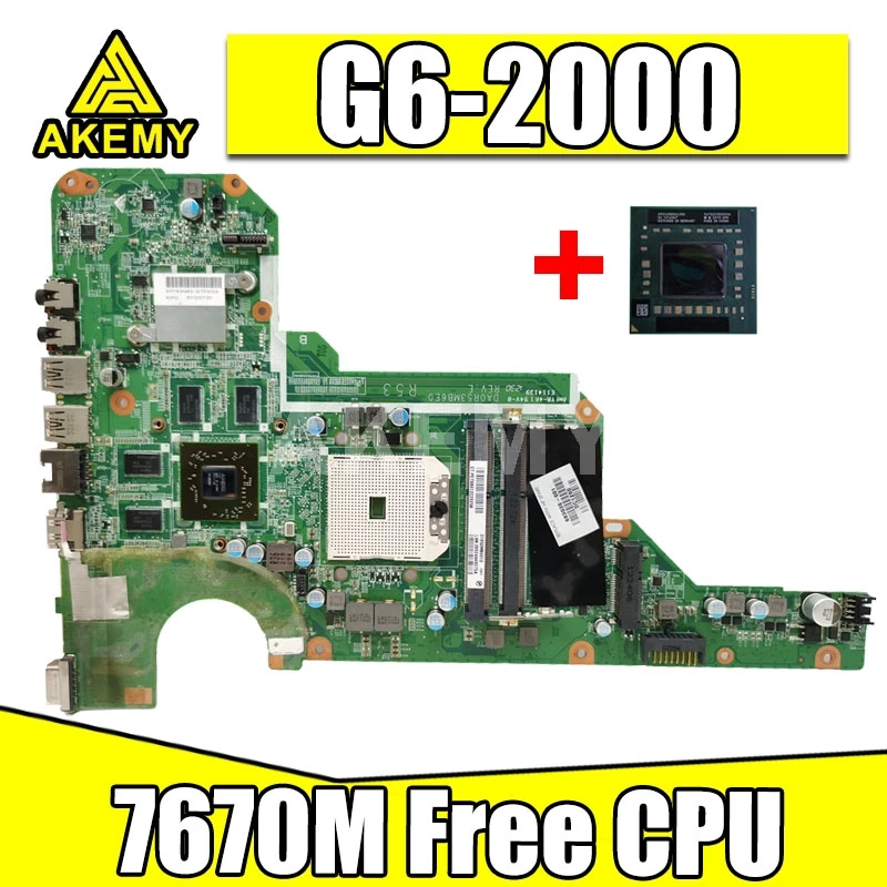 

683030-001 материнская плата для Hp G4 G6 G4-2000 G6-2000 G7 G7-2000 основная плата 683030-501 DA0R53MB6E0 DA0R53MB6E1 7670M полный тест ОК