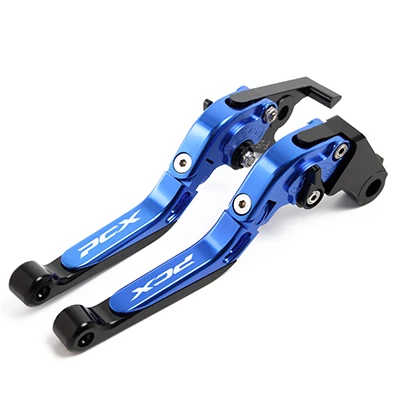 blue black Для HONDA PCX 125 PCX125 PCX150 PCX 150 аксессуары для мотоциклов CNC Складные Выдвижные Тормозные Рычаги Сцепления - Цвет: blue black