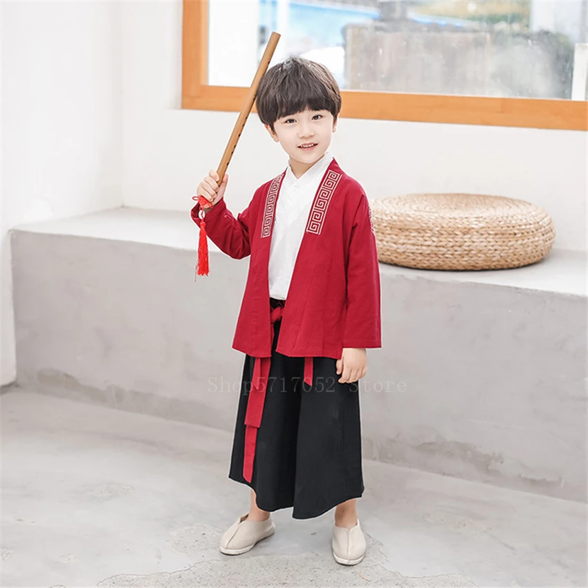 Комплект одежды самурайского традиционного японского стиля для мальчиков 3 шт. |