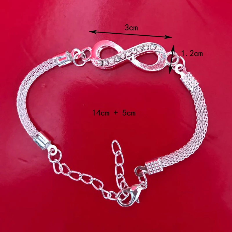 Модный регулируемый браслет мужские и женские украшения серебряный цвет