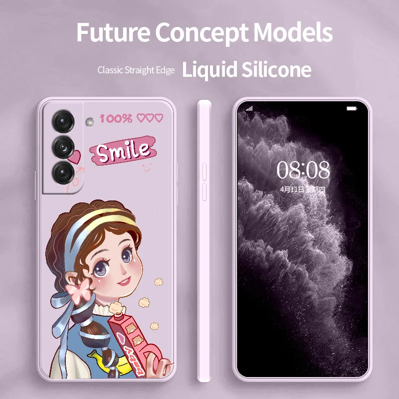 

Delicate Girl Phone Case For Samsung Galaxy S21 S20 FE S10 Note 20 10 Ultra Plus A72 A52 A42 A32 A71 A51 A41 A31 A21S Cover