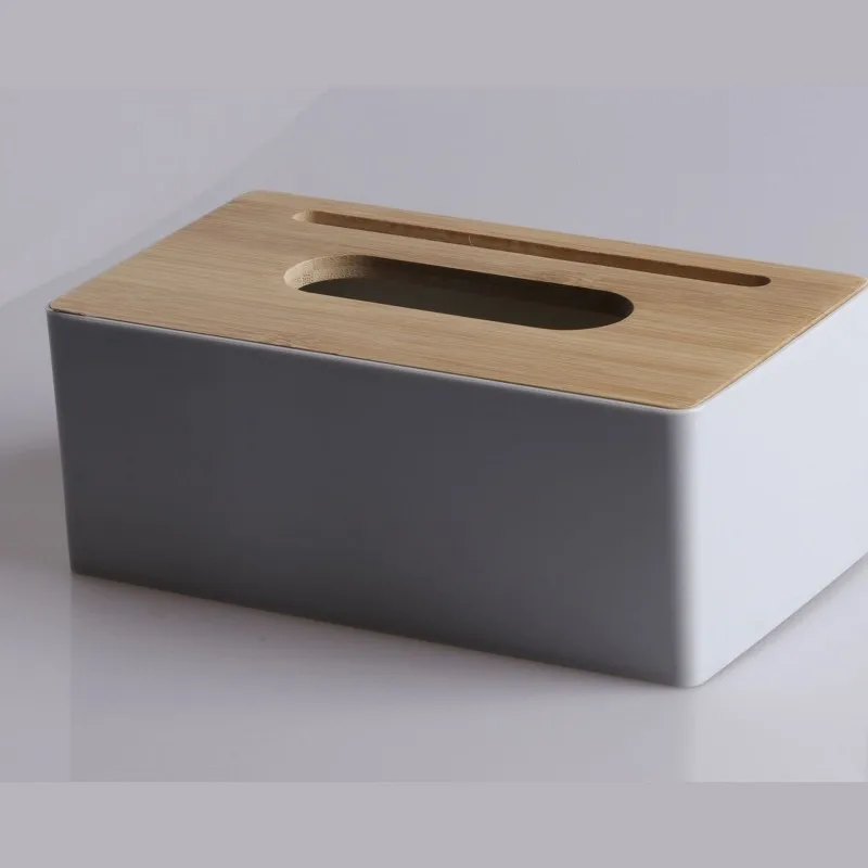 Деревянный держатель для салфеток бытовой ящик хранения бумажных полотенец