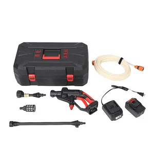 Многофункциональный беспроводной мойщик высокого давления, пистолеты с водяным шлангом и насосом, 21 в 2,0 Ач