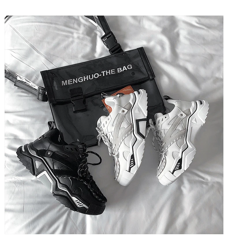 Мужская повседневная обувь из вулканизированной ткани на плоской подошве белые