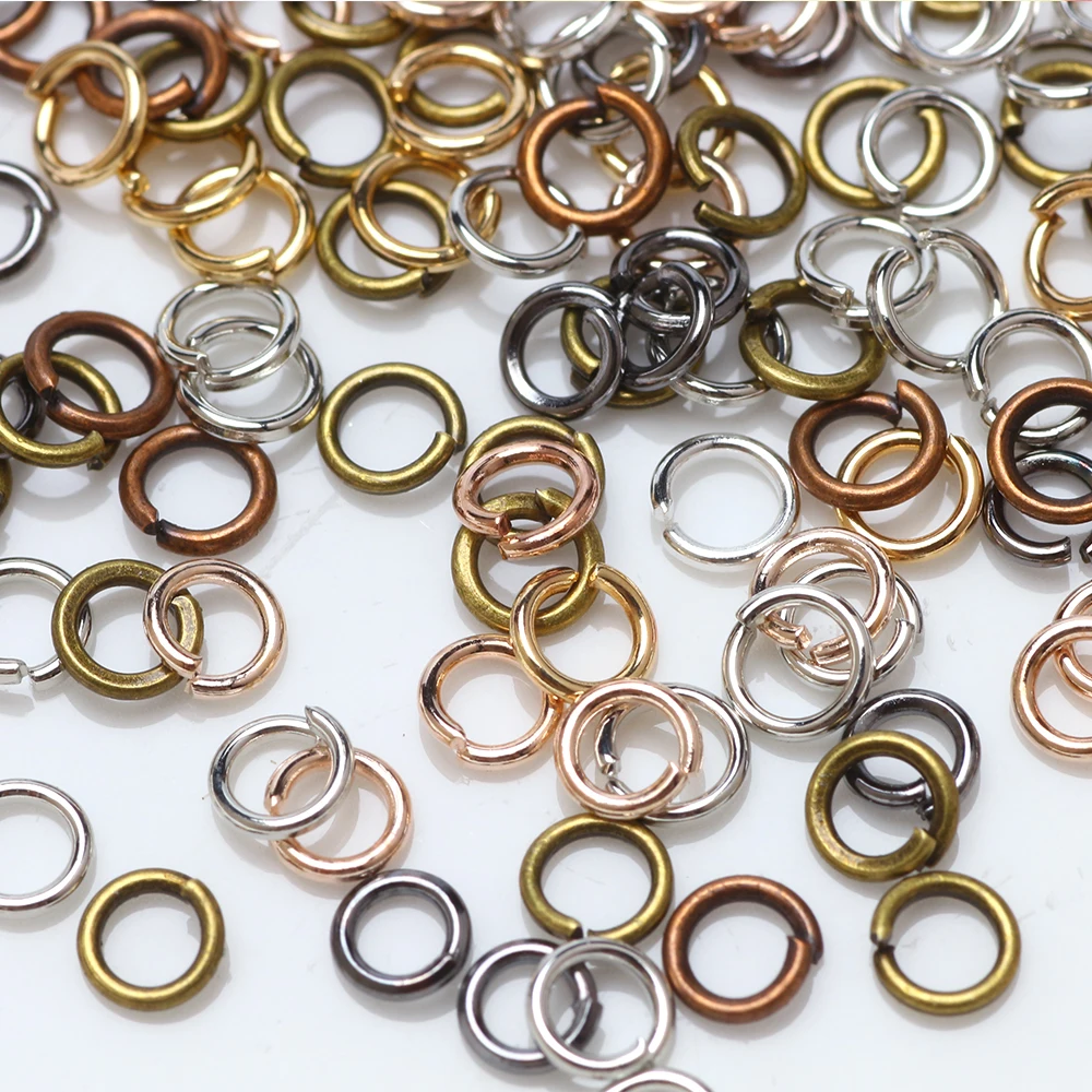

300Pcs/Bag 4/5mm Metal DIY Jewelry Accessories Open Single Loops Jump Rings Jewelry Necklace Bracelet Chain Connector Findings