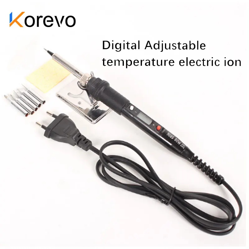 

80W Portable Electric Soldering Irons lCD Digital Display Adjustable Temperature 110V 220V Repair Rework Welding Tool Kit