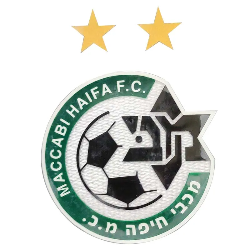 MACCABI HAIFA F.C. Логотип Футбольной Команды с двумя звездами силиконовые значки