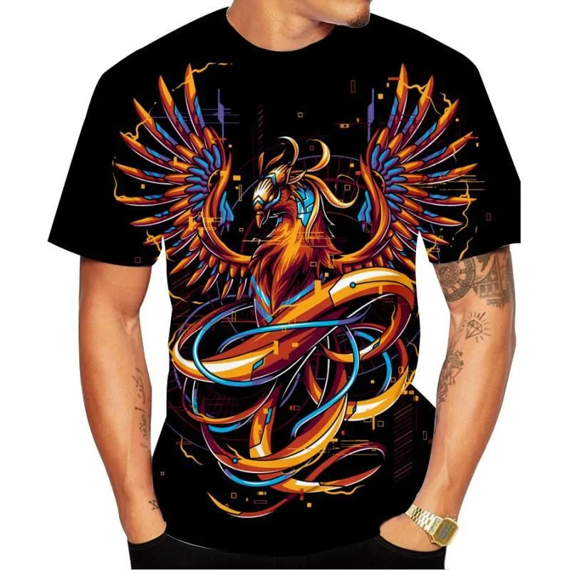 

summer new style 3D printing T-shirt animal print men's casual round neck hip-hop short-sleeved clothing Girl Graphic T shirts