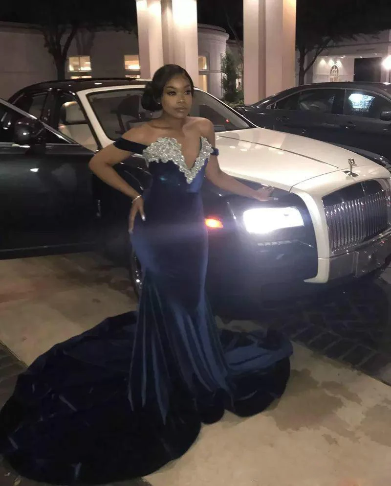 Женское платье-Русалка с открытыми плечами глубоким V-образным вырезом | Свадьбы