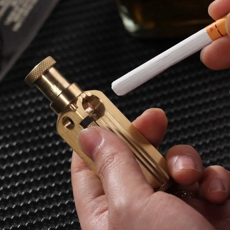 ЧПУ в винтажном стиле ручной работы с латунь плащ Тренч керосиновая зажигалка