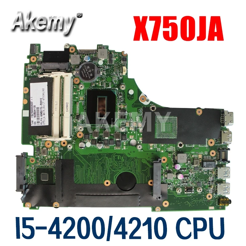 

Amazoon X750JA-I5-4200/4210 материнская плата для For Asus X750J k750J A750J X750JB Материнская плата ноутбука X750JA материнская плата