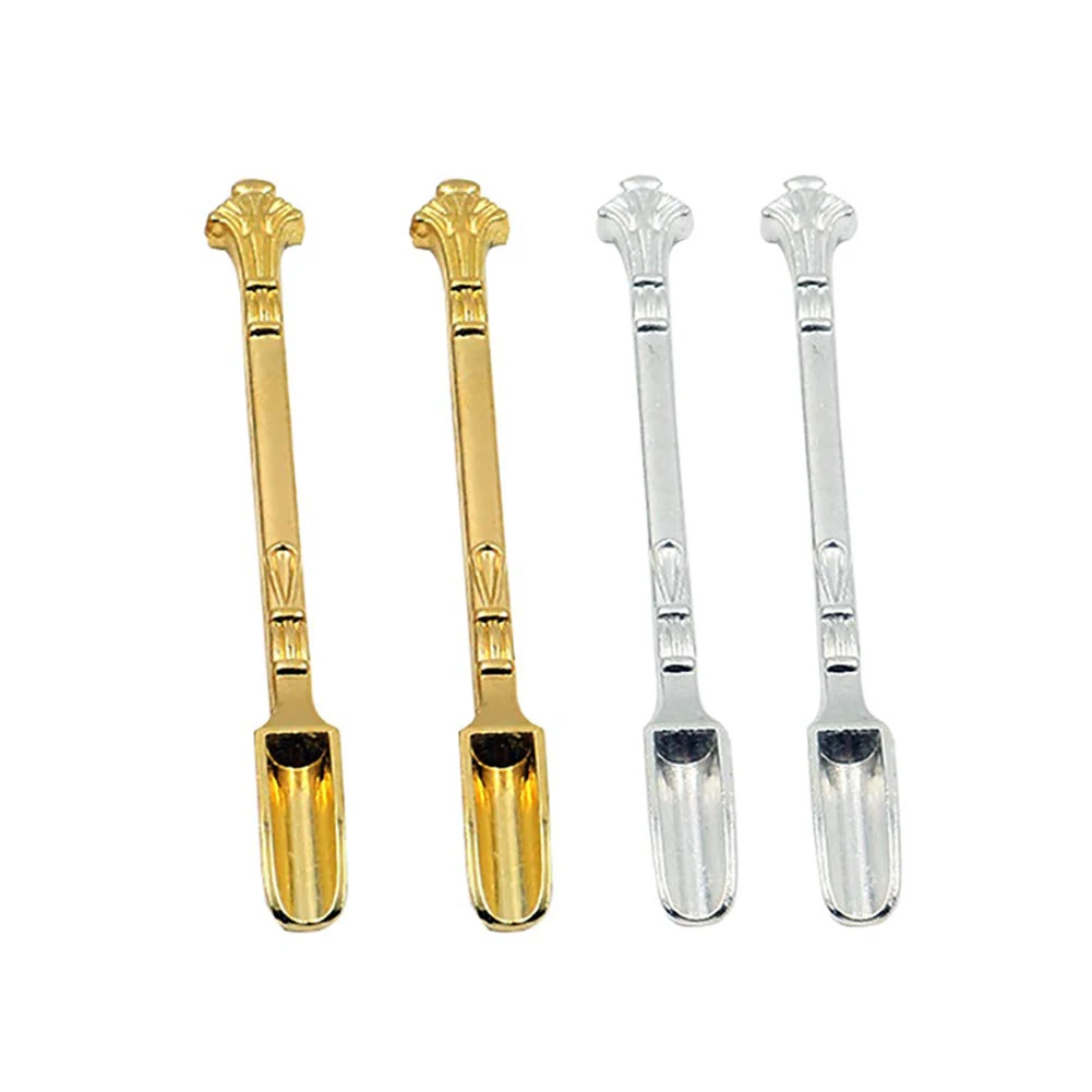 Новинка 4 шт./компл. Изысканные резные мини ложки металлическая Лопата