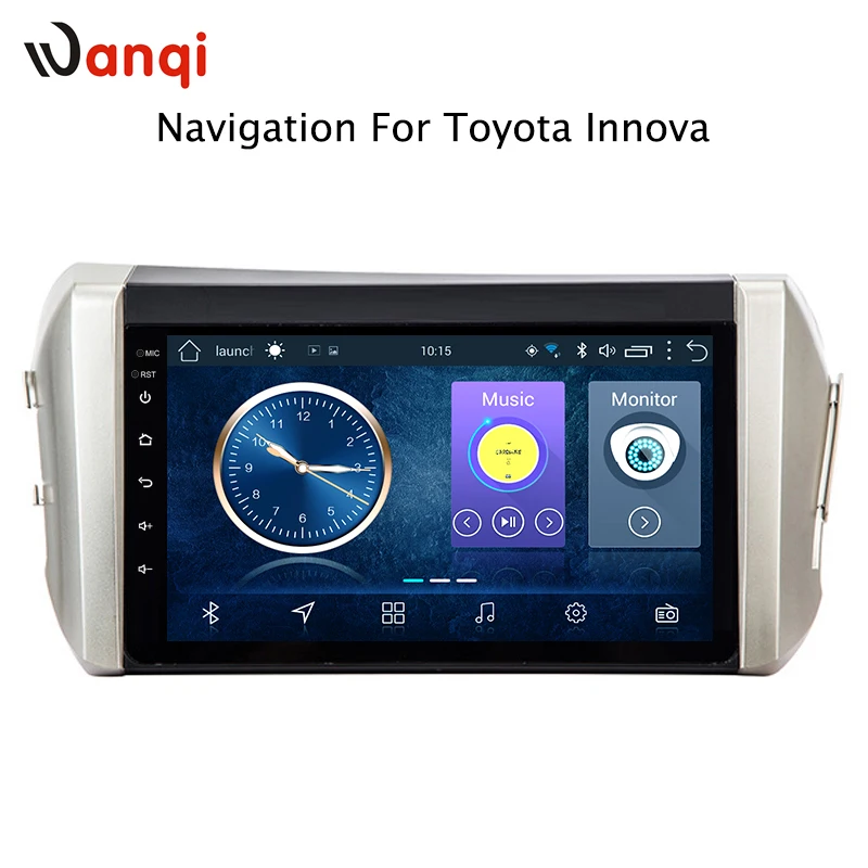 Автомобильный dvd плеер wanqi 9 дюймов Android 8 1 GPS навигация для toyota innova 2015 2018