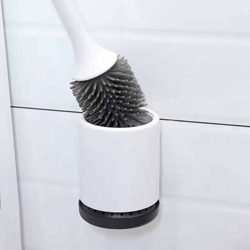 

Toilet brush set Wall-mounted toilet brush free punch toilet brush Toilet cleaning brush