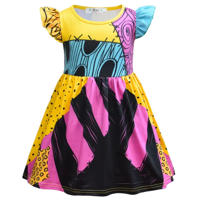 Новинка 2021 мультяшное милое платье для девочек Моаны ночное с ужасом принцессы