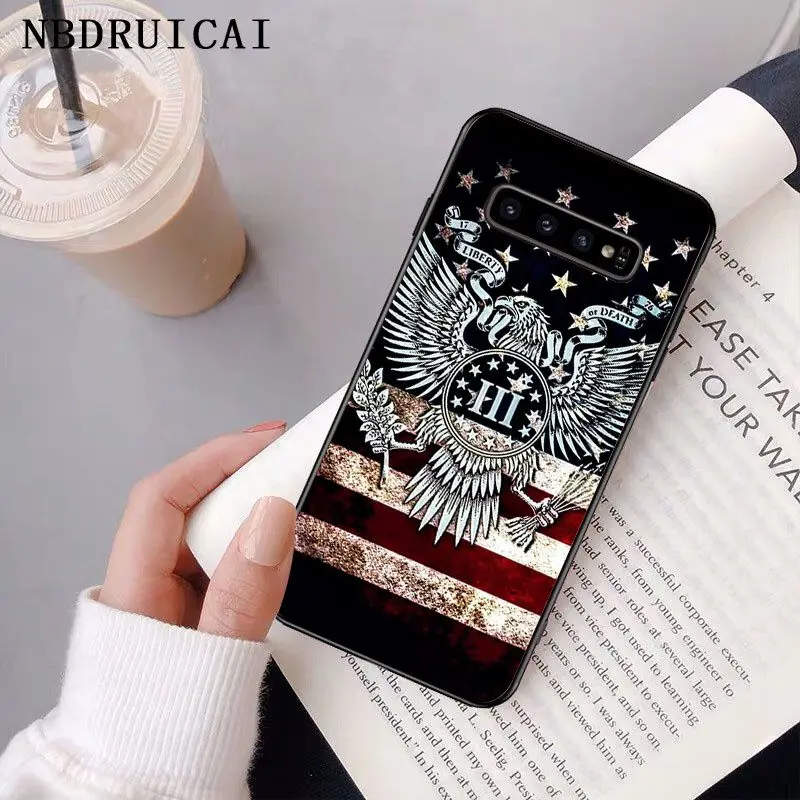 

NBDRUICAI America USA Flag Customer High Quality Phone Case for Samsung S9 plus S5 S6 edge plus S7 edge S8 plus S10 E S10 plus