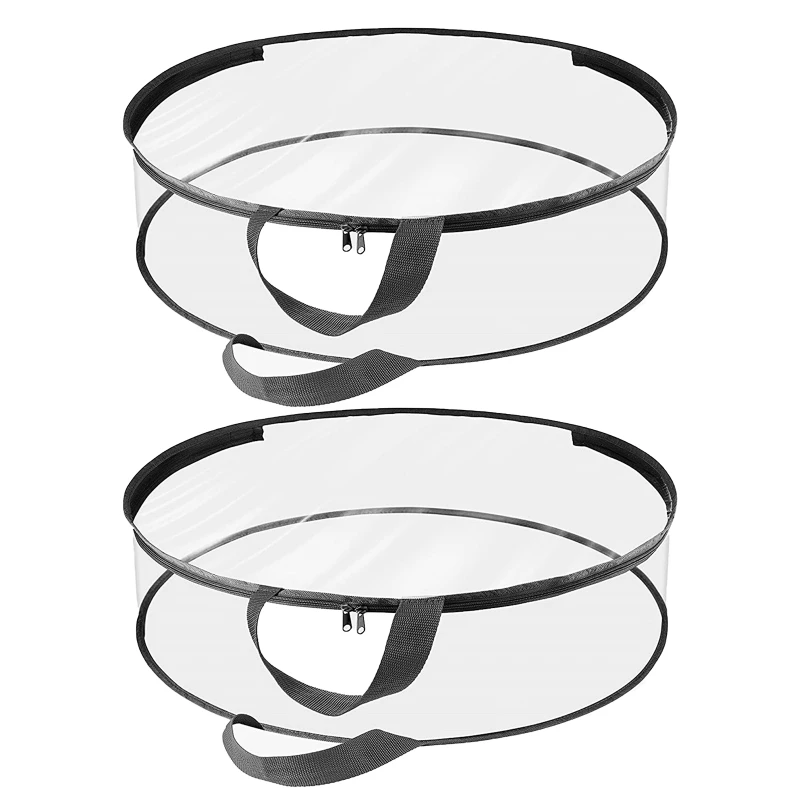 

Рождественские прозрачные пакеты для хранения искусственных венков, набор из 2 предметов с молнией и ручкой для рождественской гирлянды, уп...