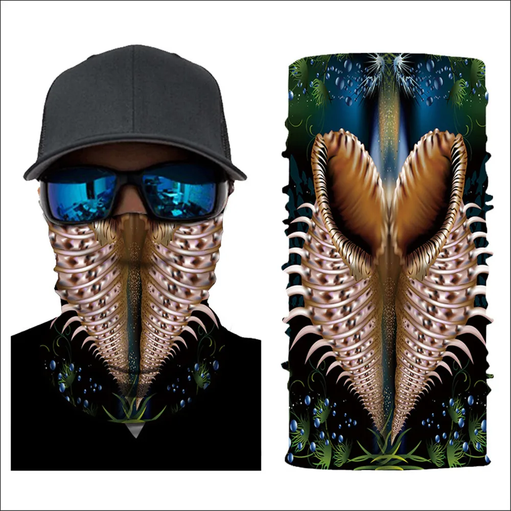 3D море шарф с животными для верховой езды занятий спортом бандана со